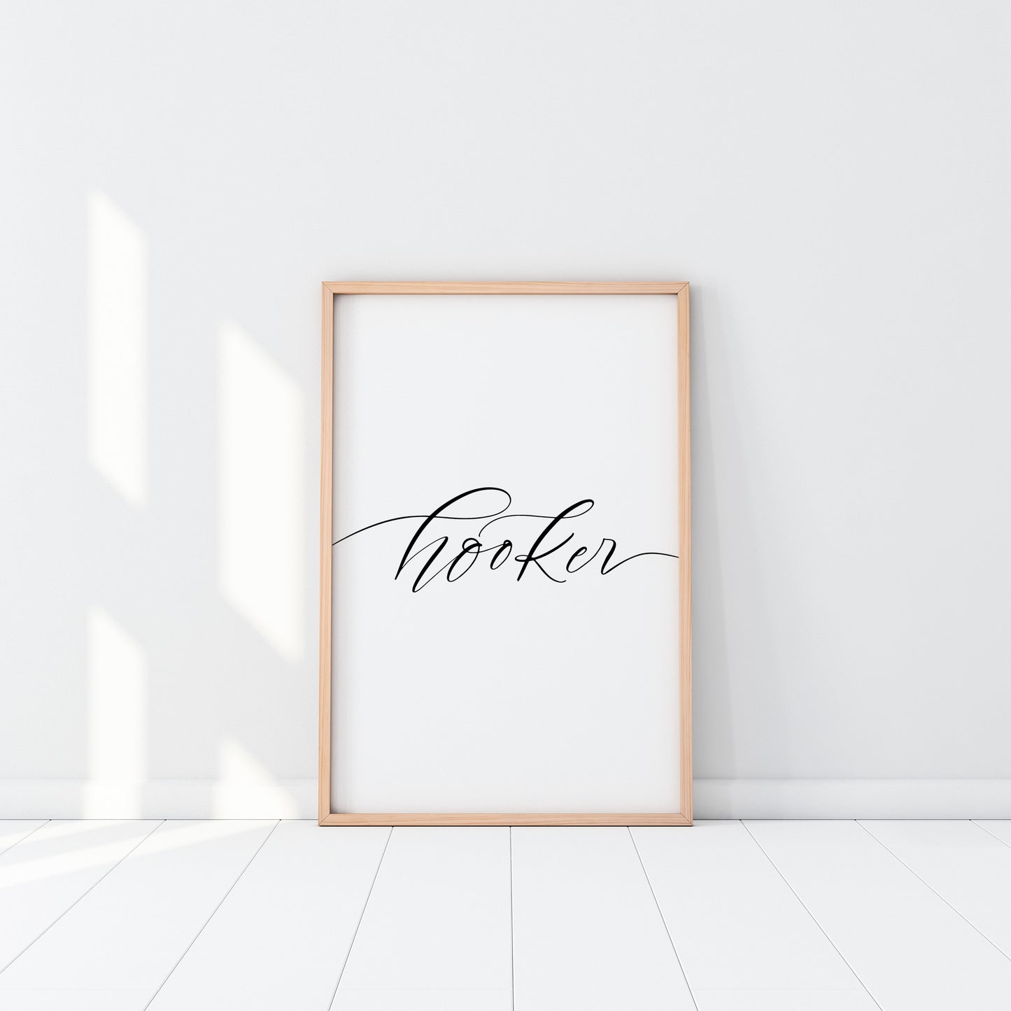 Hooker Wall Art *Digital Download*