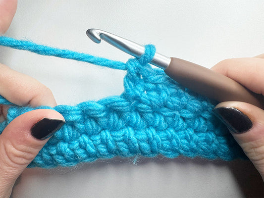 Extended Single Crochet Stitch - Step-by-Step for Beginners (Right-Handed)