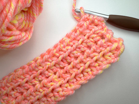 Half Double Crochet Front Loop Only Tutorial (Right-Handed)