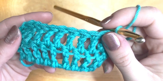 Easy Triple Crochet Stitch Tutorial - Step-by-Step for Beginners (Left-Handed)