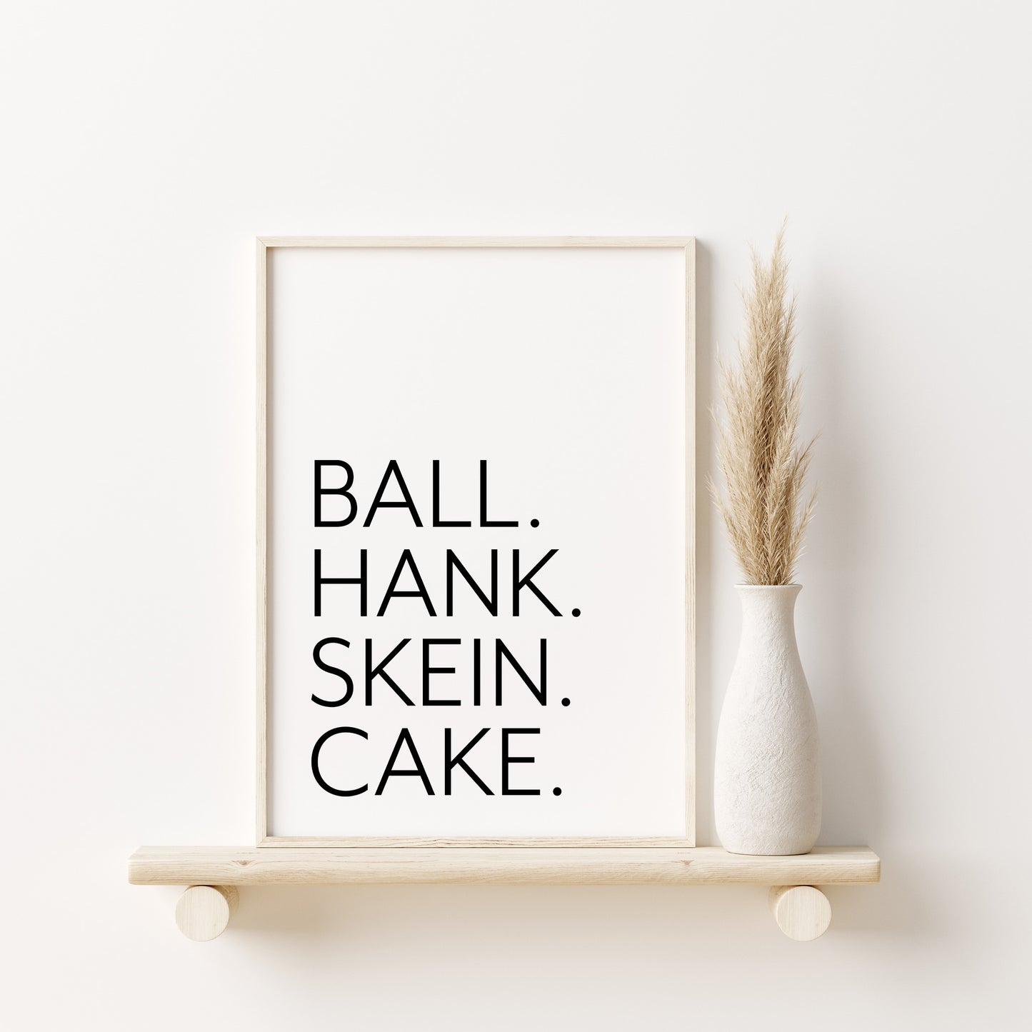 BALL HANK SKEIN CAKE Yarn Wall Art *Digital Download*