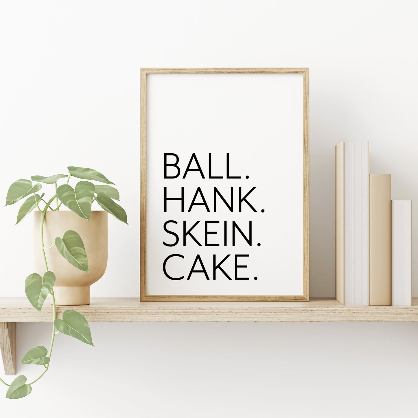 BALL HANK SKEIN CAKE Yarn Wall Art *Digital Download*