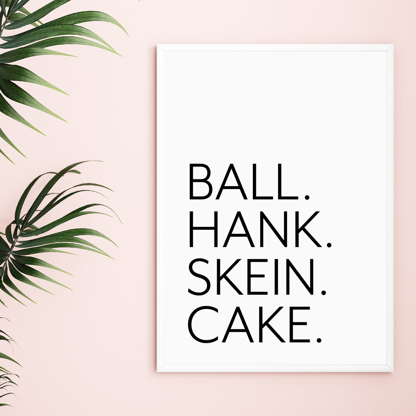 BALL HANK SKEIN CAKE Yarn Wall Art *Digital Download*