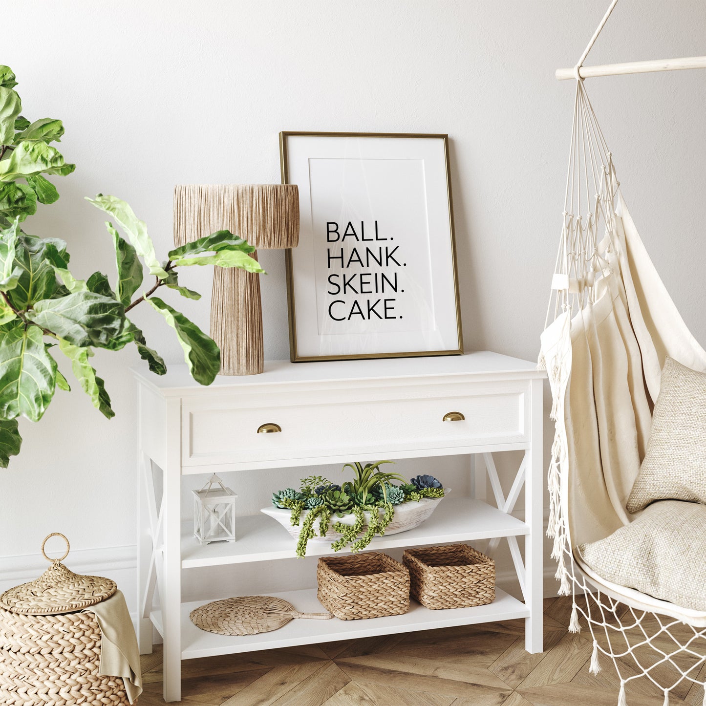 BALL HANK SKEIN CAKE Yarn Wall Art *Digital Download*