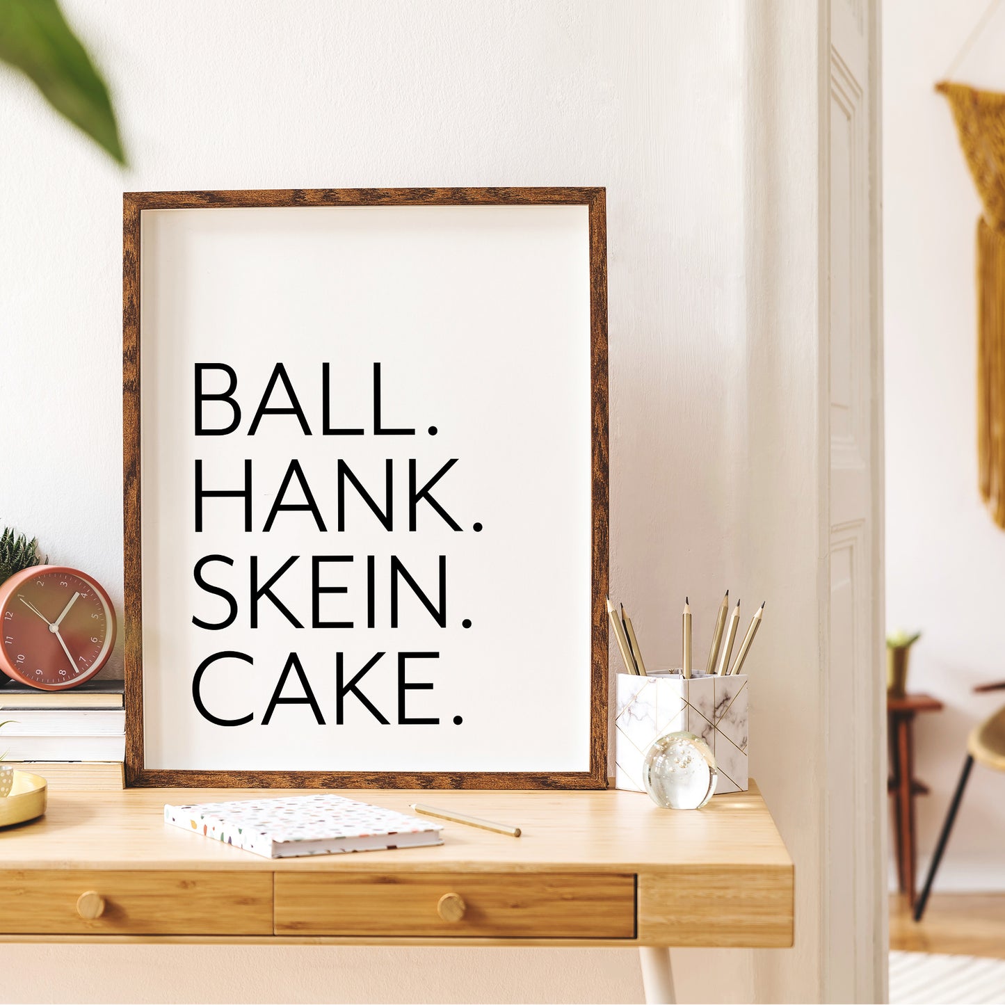 BALL HANK SKEIN CAKE Yarn Wall Art *Digital Download*