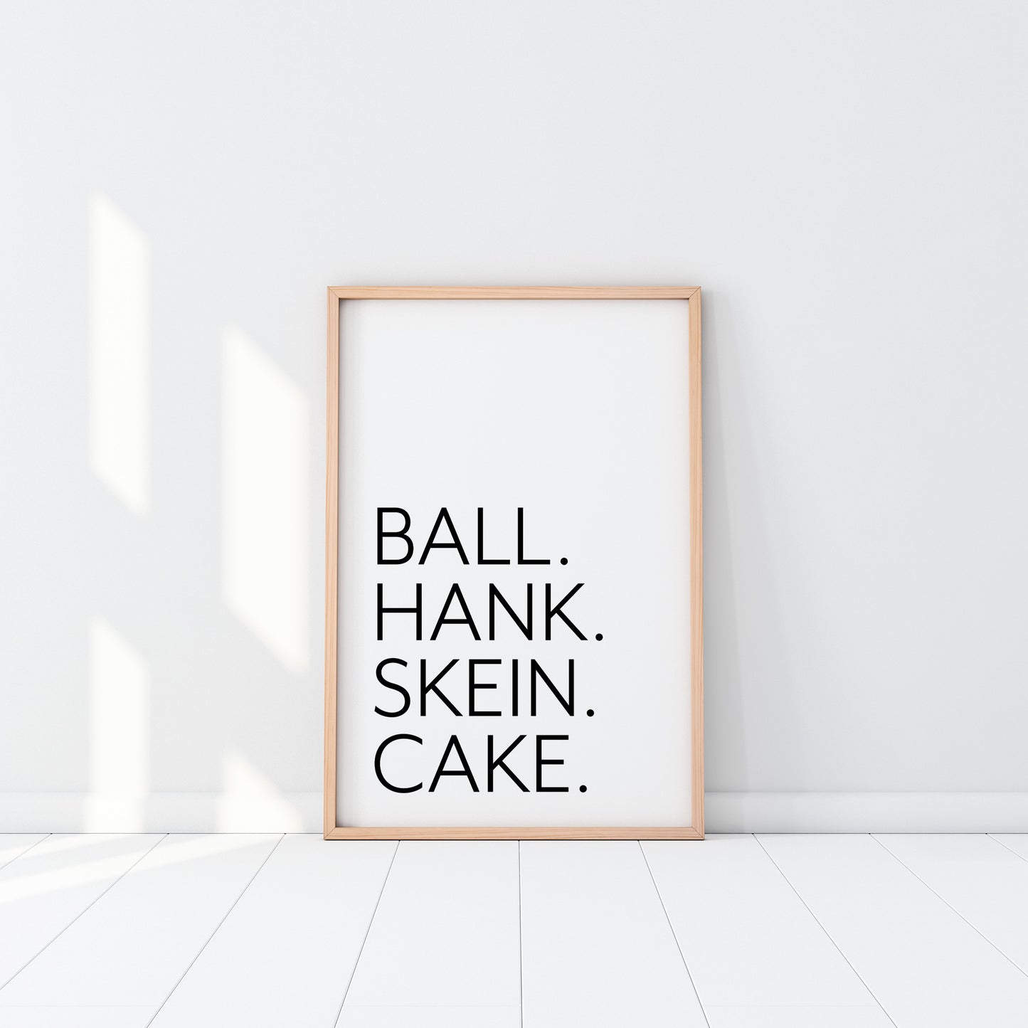 BALL HANK SKEIN CAKE Yarn Wall Art *Digital Download*